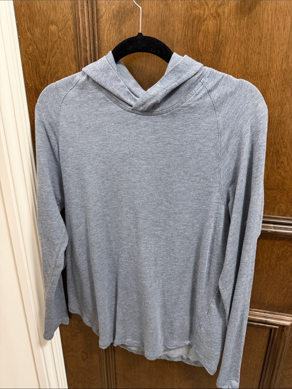 Vince Heather Gray/Light Blue Hoodie Sweater Men’s Medium Lightweight